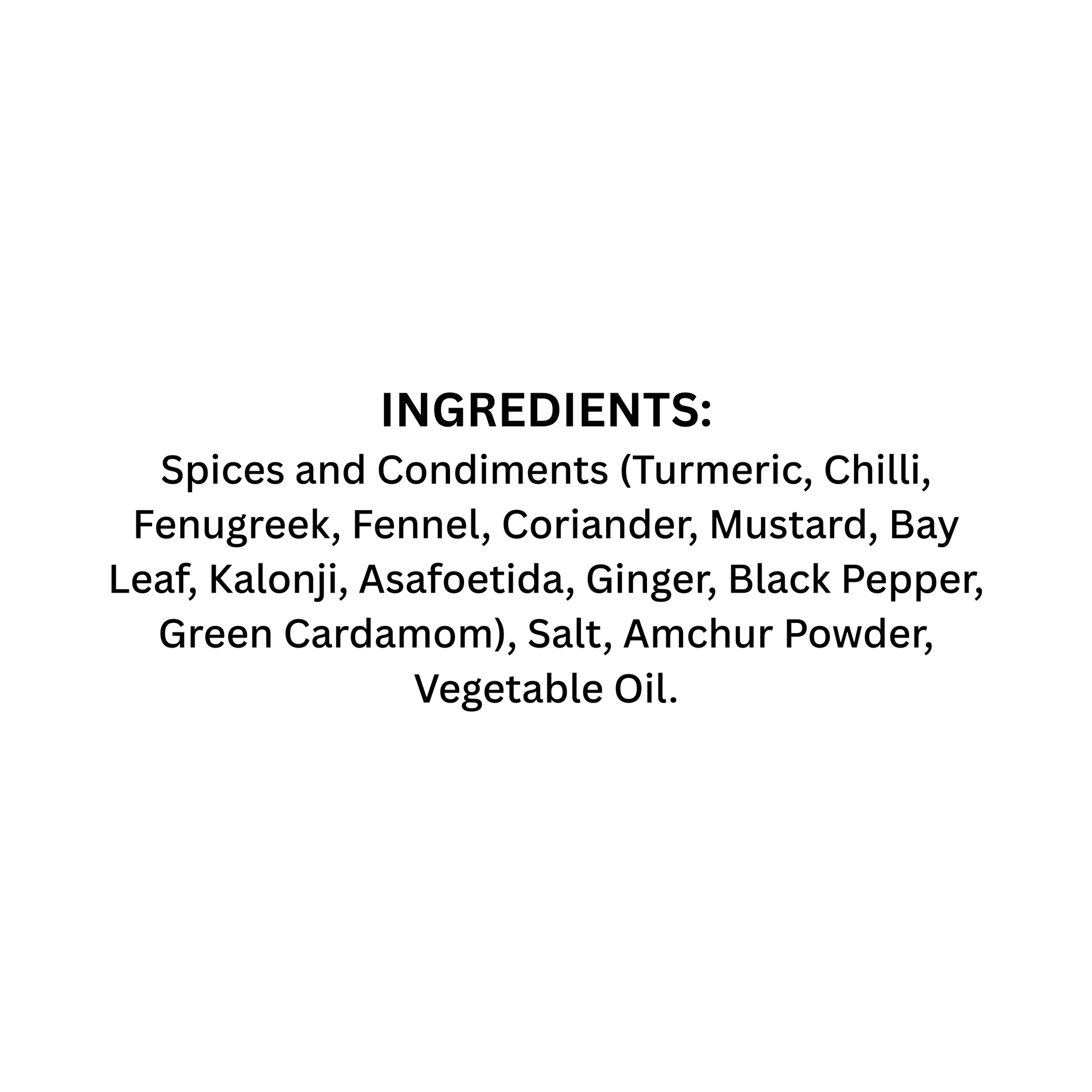 Rozvaan Achari Tikka Marinade back label showcasing ingredients and nutritional information.