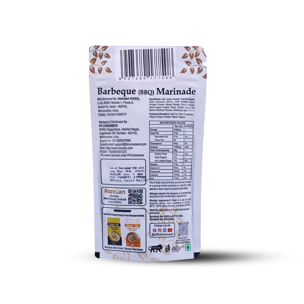 Rozvaan Barbeque (BBQ) Marinade - Rozvaan