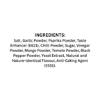 Rozvaan BBQ marinade bottle back view showcasing ingredients and nutritional information.