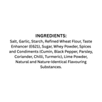 Rozvaan Lasooni Tikka Marinade back label showcasing ingredients and nutritional information.