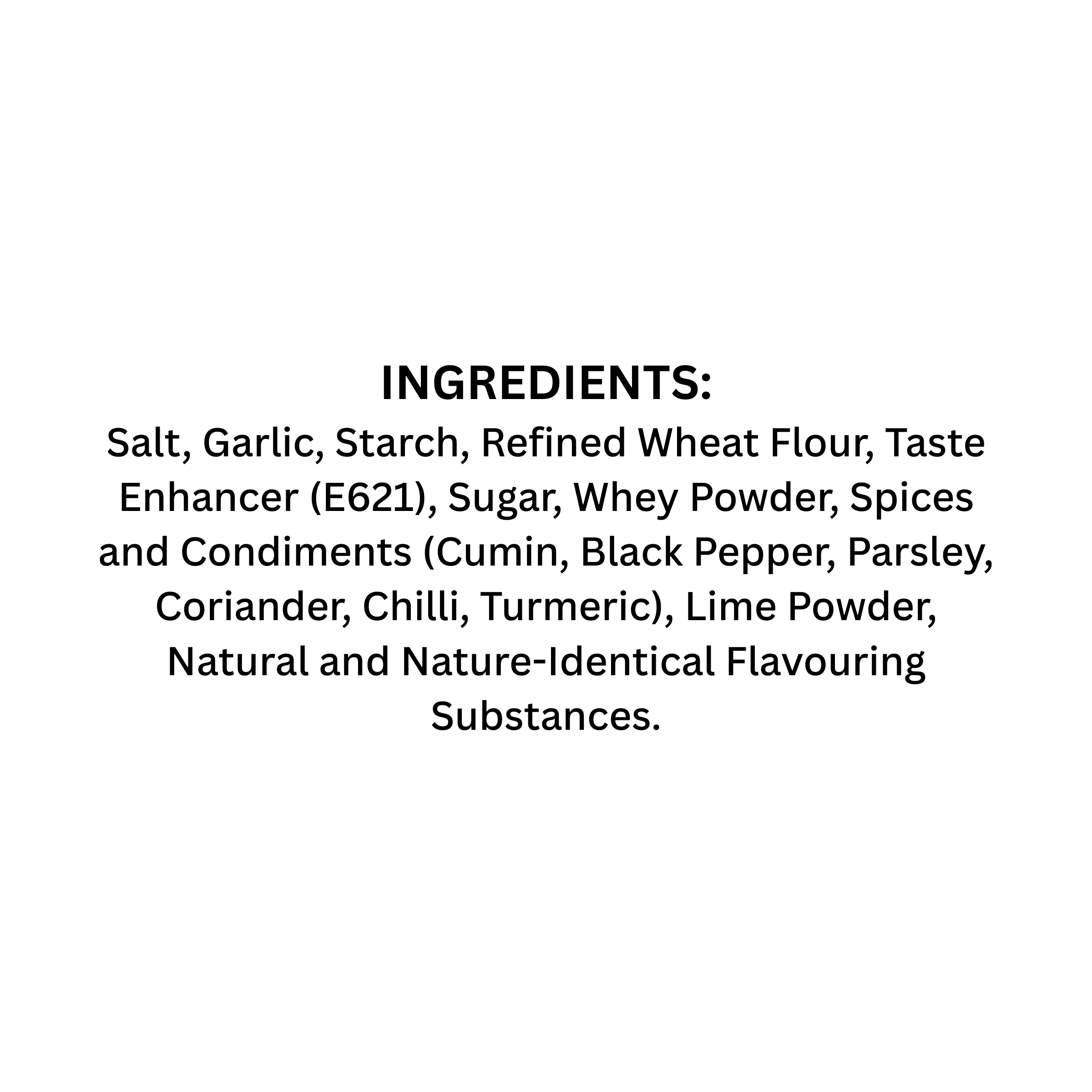 Rozvaan Lasooni Tikka Marinade back label showcasing ingredients and nutritional information.