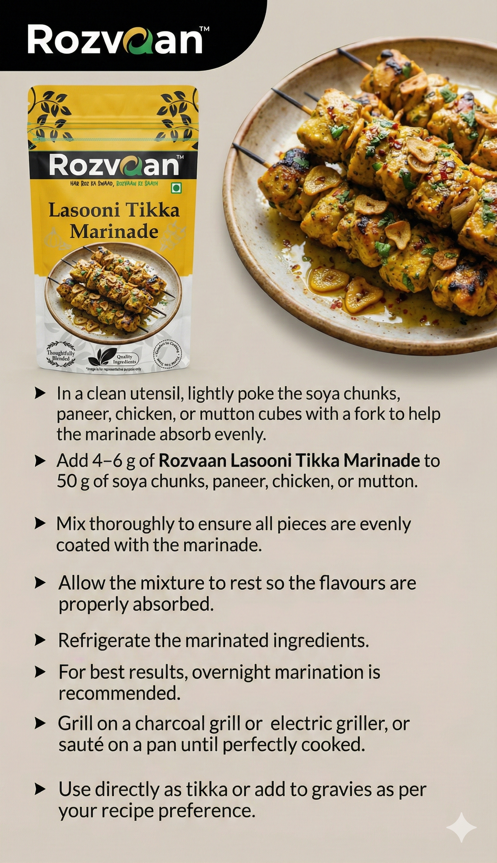 Lasooni Tikka Marinade