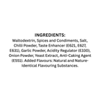 Rozvaan Peri Peri Marinade back view showing ingredient list and nutritional information on packaging.