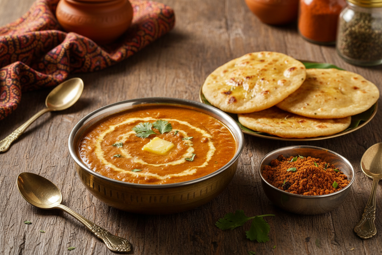 Makhani Masala powder with Makhani Gravy and Butter roti