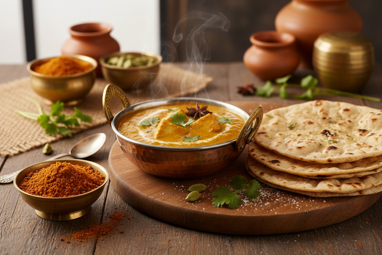 Shahi Tikka Masala powder with Shahi Panner Gravy and Tandoori roti